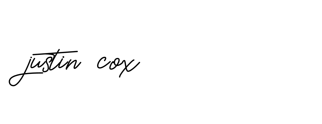 Signature of justin-cox-