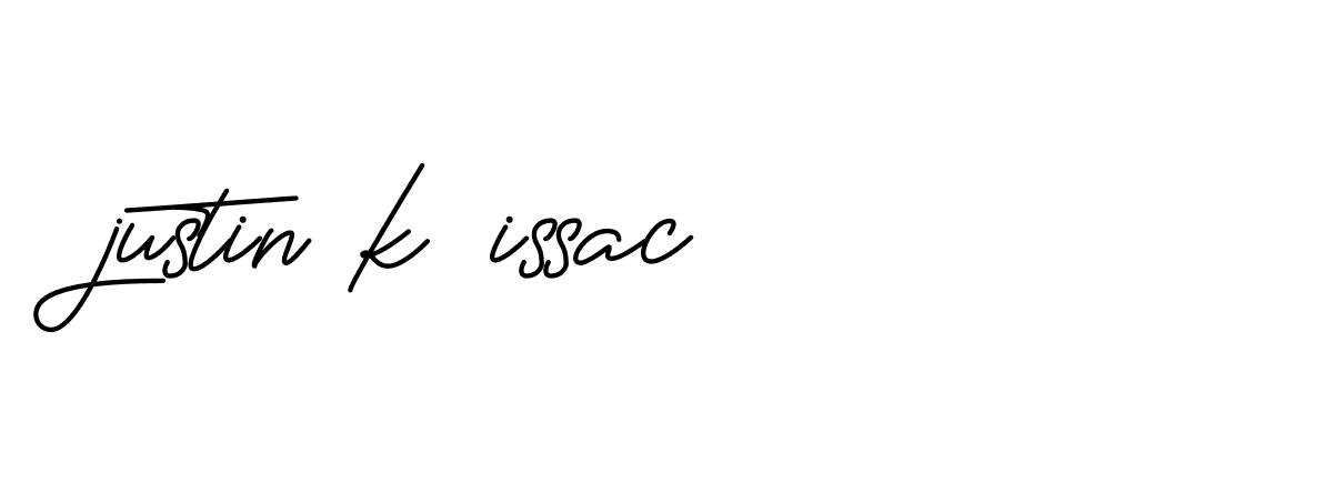 Signature of justin-k-issac