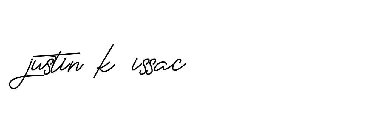 Signature of justin-k-issac-