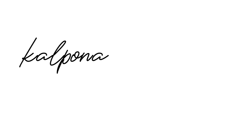 Signature of kalpona