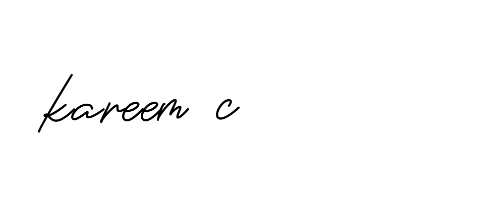 Signature of kareem-c