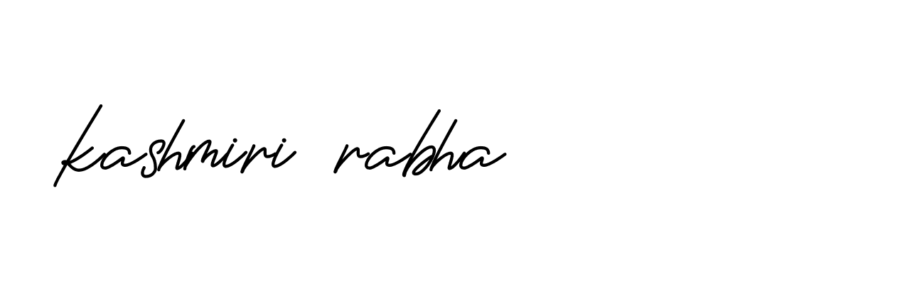 Signature of kashmiri-rabha-