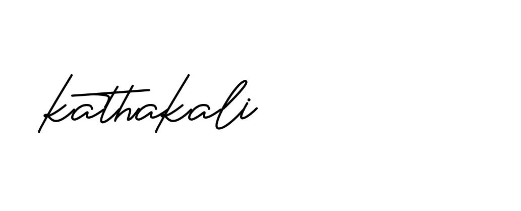 Signature of kathakali