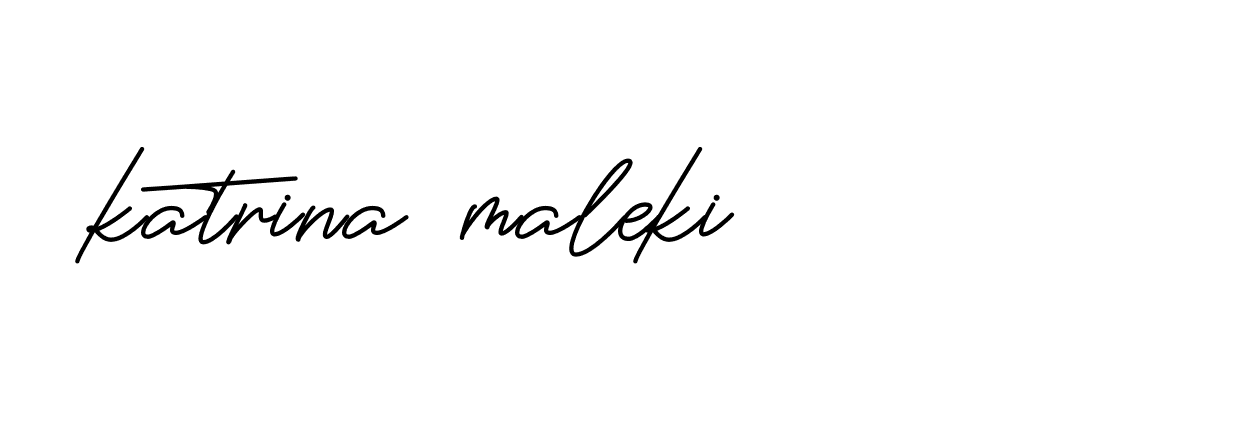 Signature of katrina-maleki