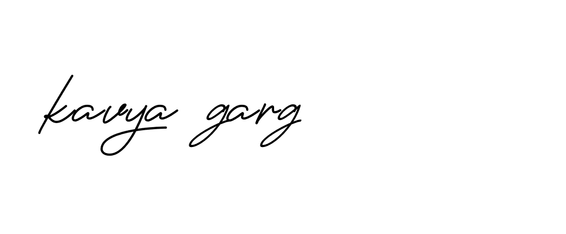 Signature of kavya-garg