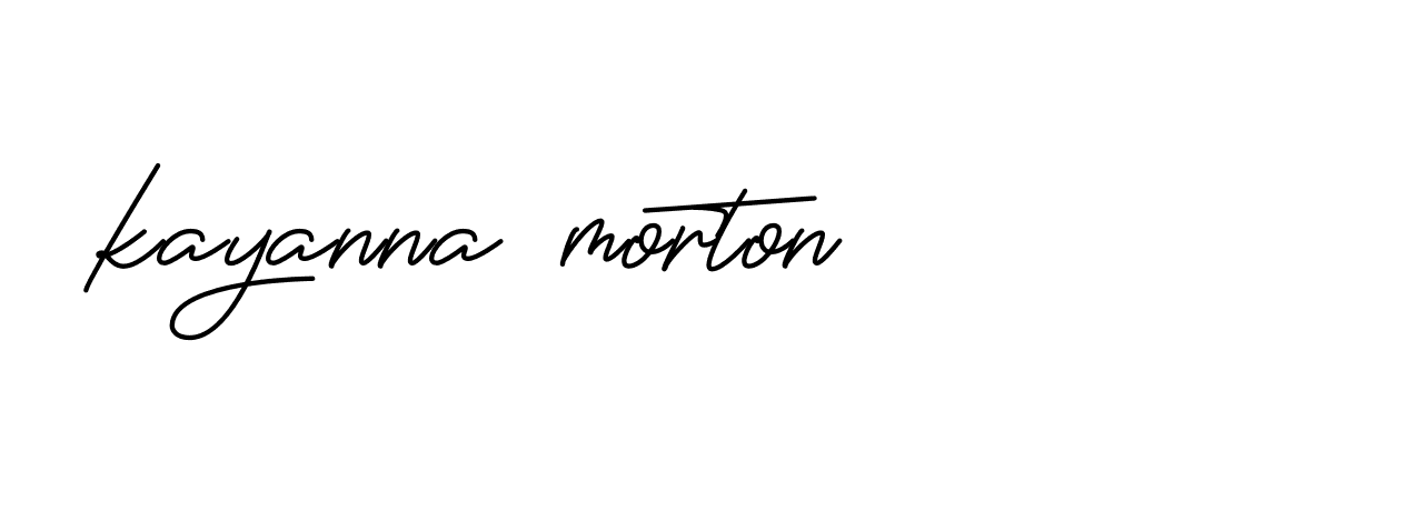 Signature of kayanna-morton