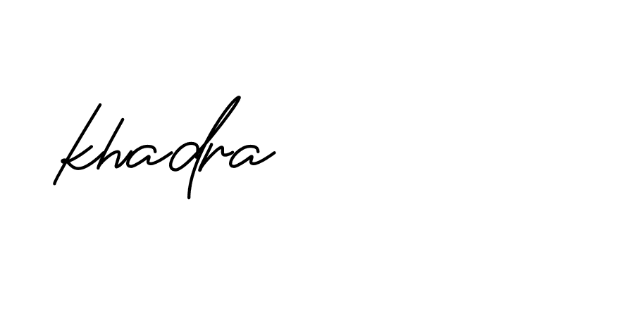 Signature of khadra