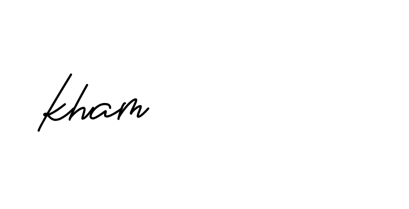 Signature of kham