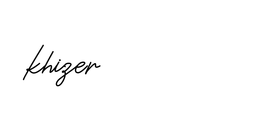 Signature of khizer