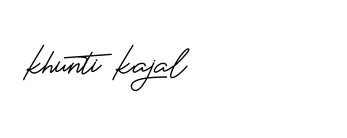 Signature of khunti-kajal