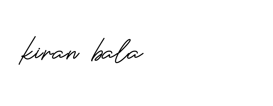 Signature of kiran-bala