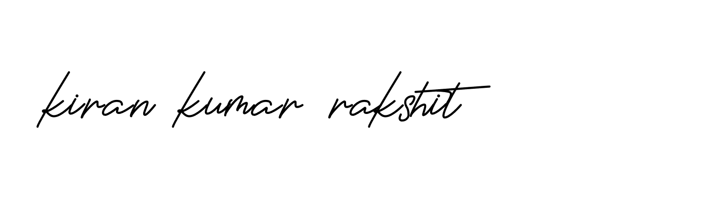 Signature of kiran-kumar-rakshit