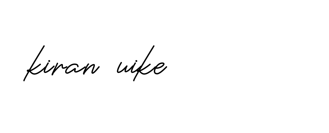 Signature of kiran-uike