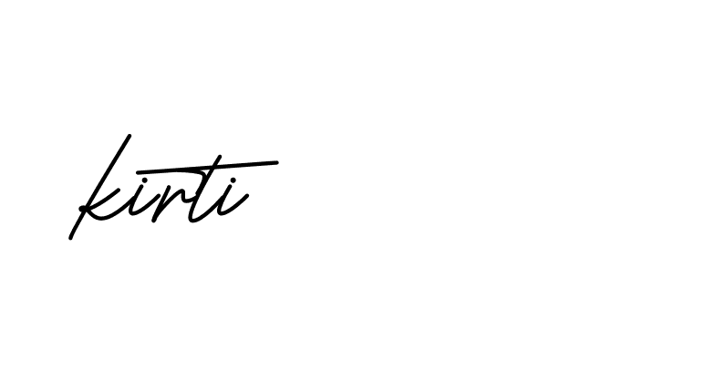 Signature of kirti