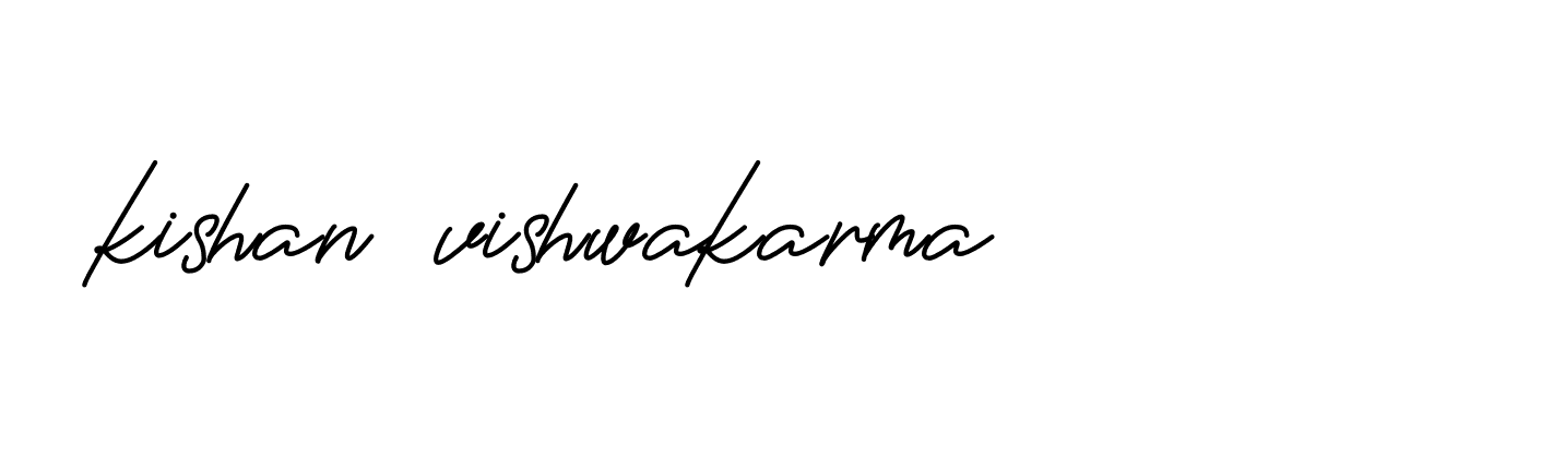 Signature of kishan-vishwakarma