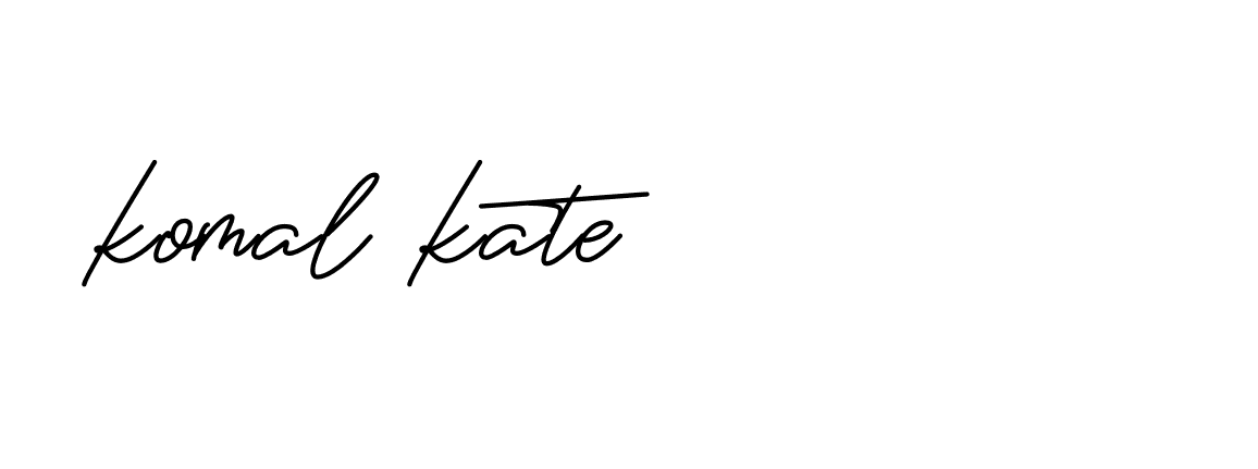 Signature of komal-kate-