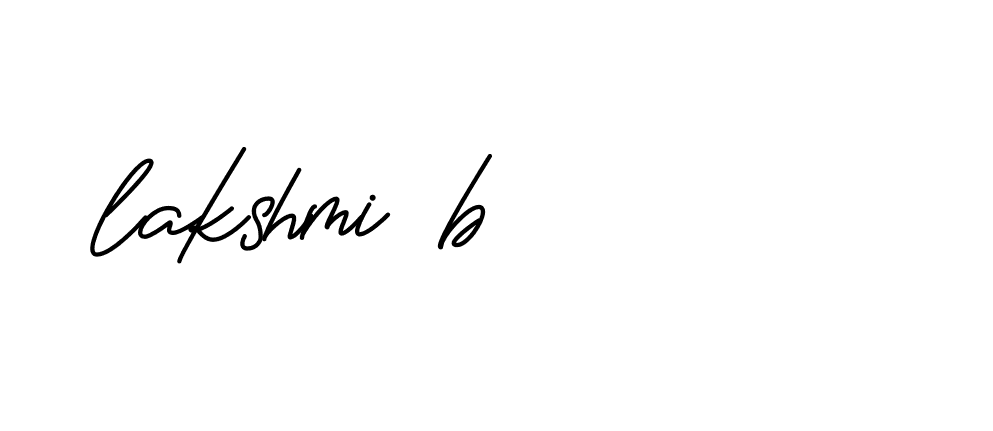 Signature of lakshmi-b