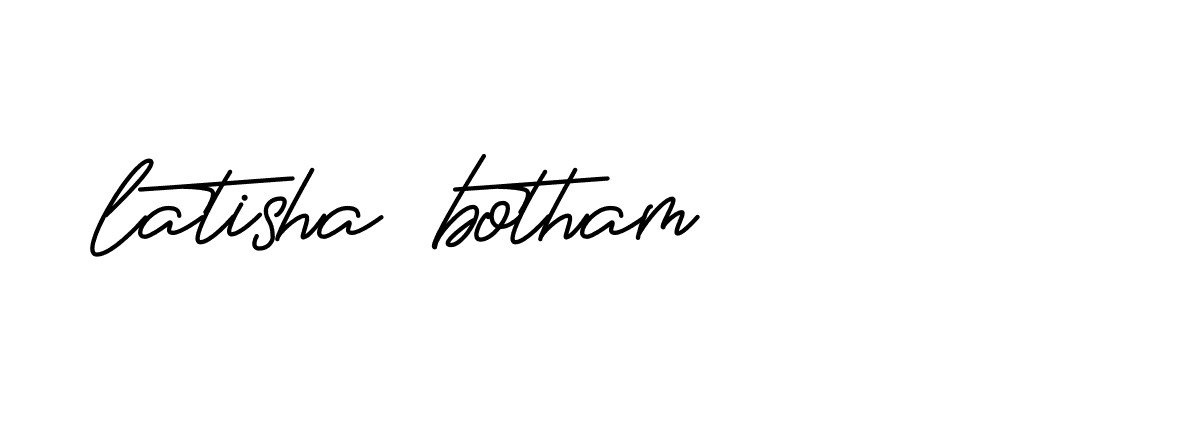 Signature of latisha-botham