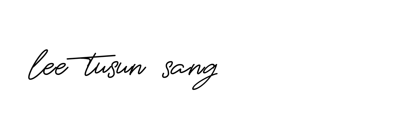 Signature of lee-tusun-sang-