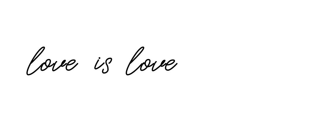 Signature of love-is-love