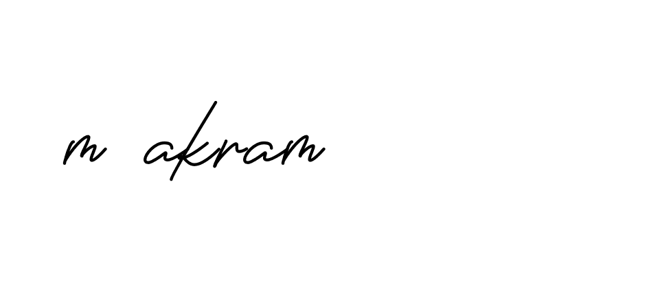 Signature of m-akram