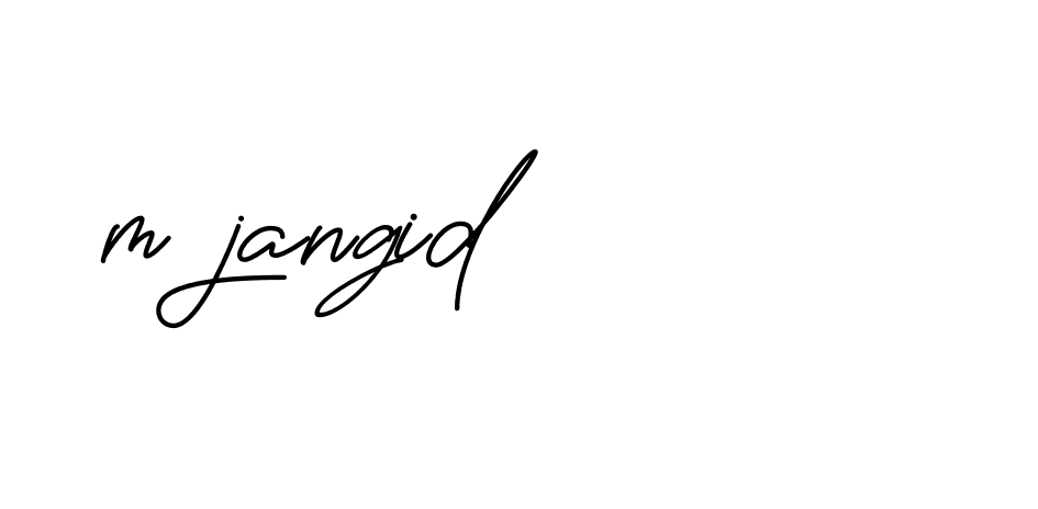 Signature of m-jangid