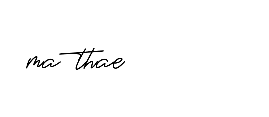 Signature of ma-thae