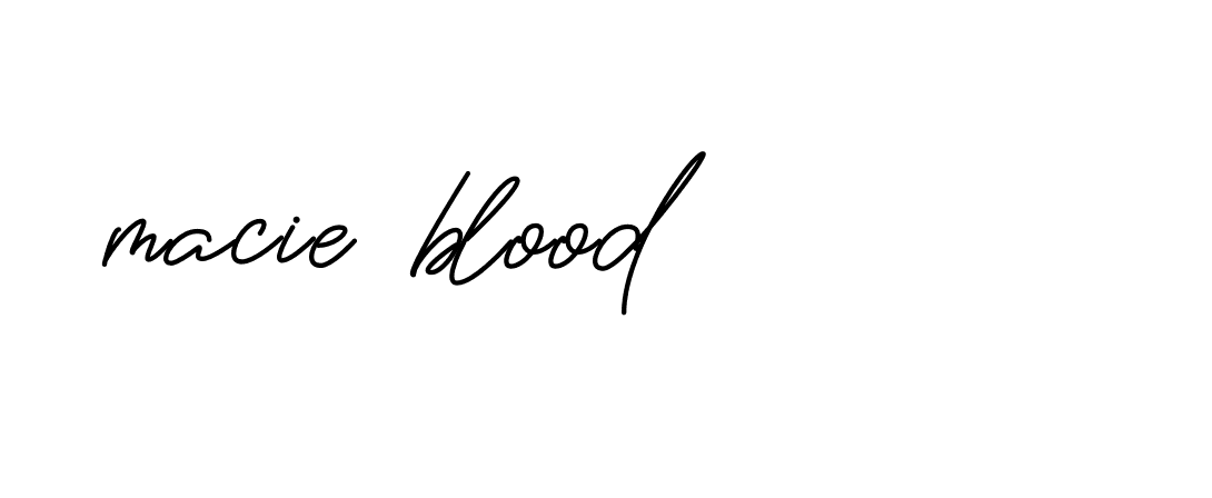 Signature of macie-blood