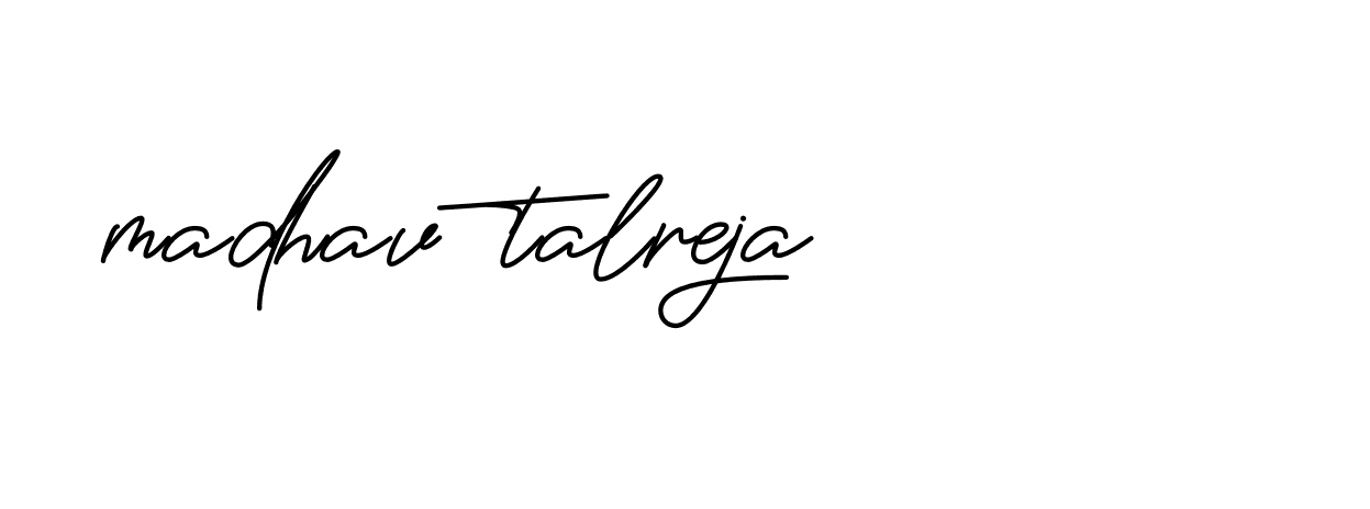 Signature of madhav-talreja