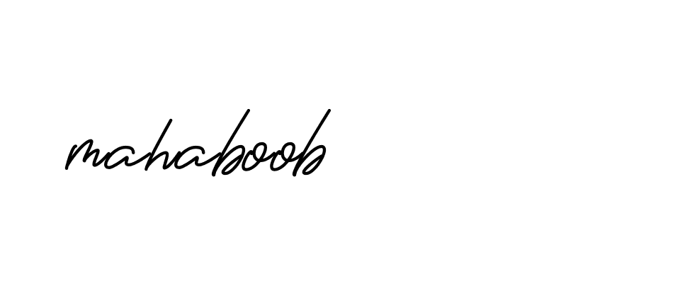 Signature of mahaboob