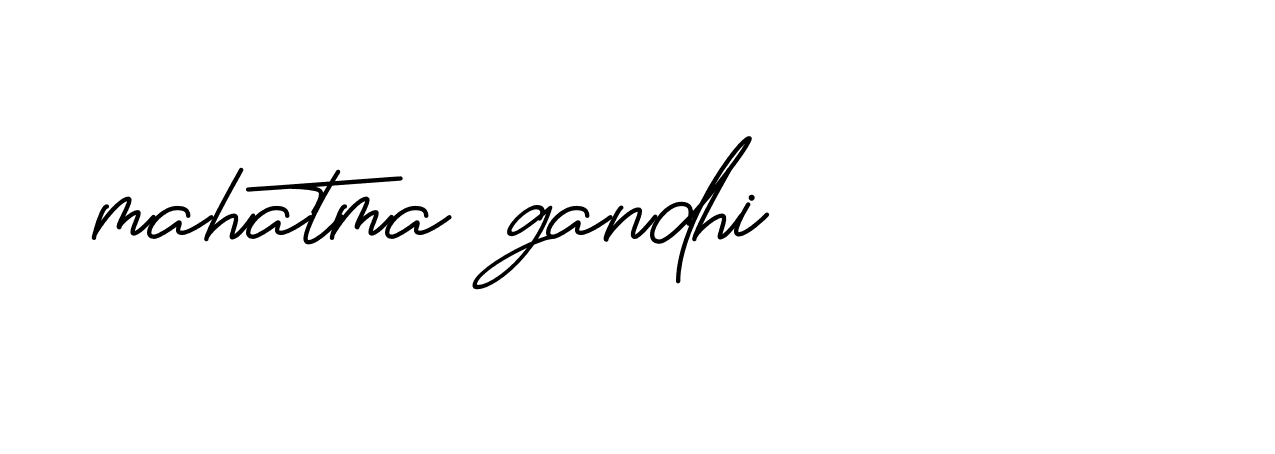 Signature of mahatma-gandhi