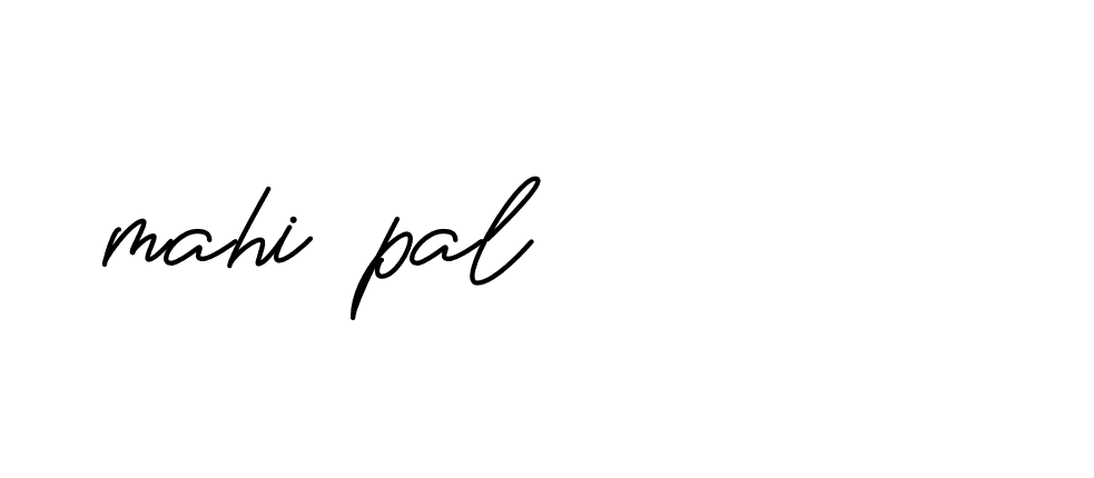 Signature of mahi-pal