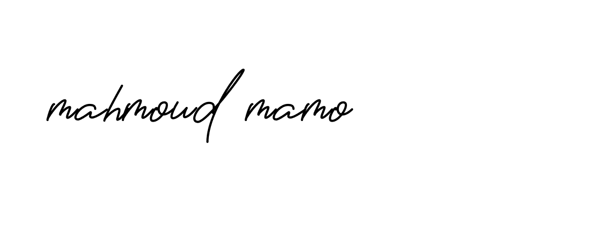 Signature of mahmoud-mamo