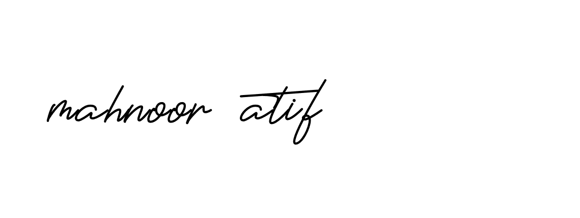 Signature of mahnoor-atif