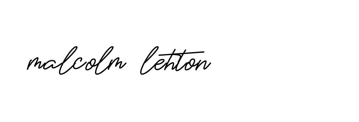 Signature of malcolm-lehton