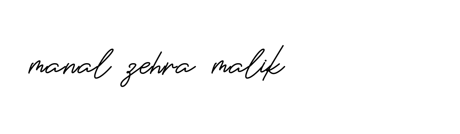 Signature of manal-zehra-malik-