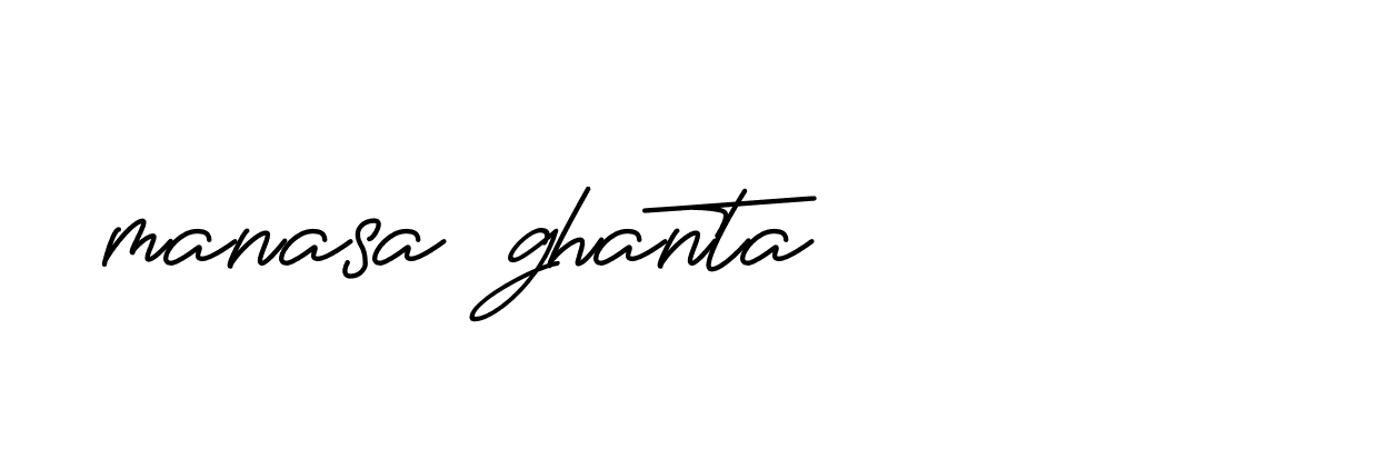 Signature of manasa-ghanta