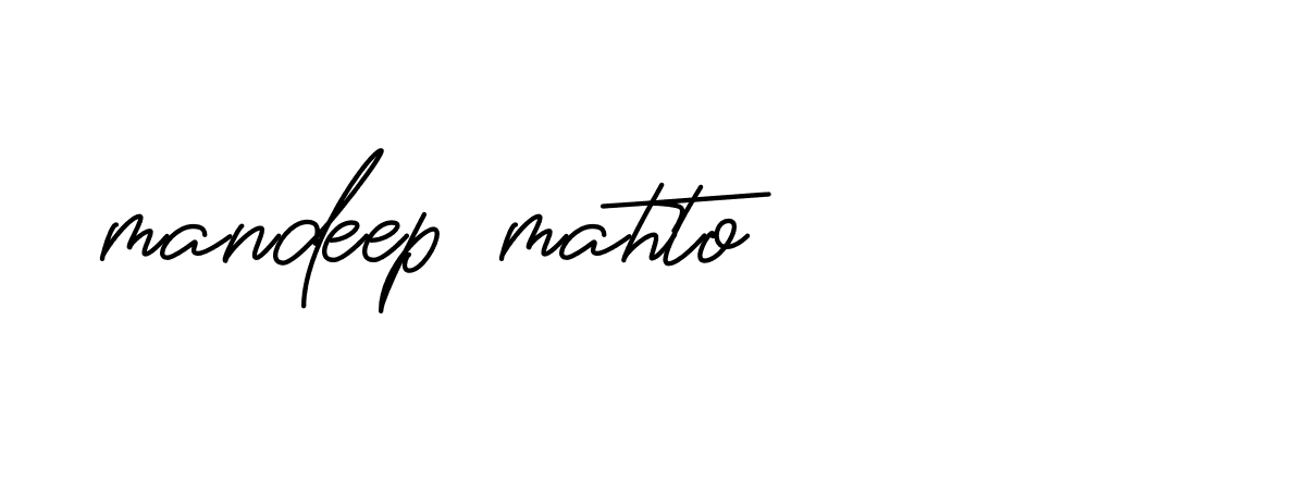 Signature of mandeep-mahto