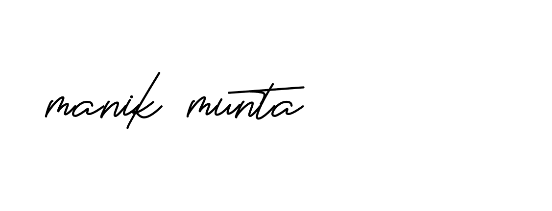 Signature of manik-munta