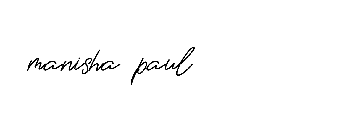 Signature of manisha-paul