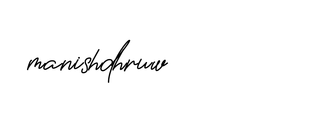 Signature of manishdhruw