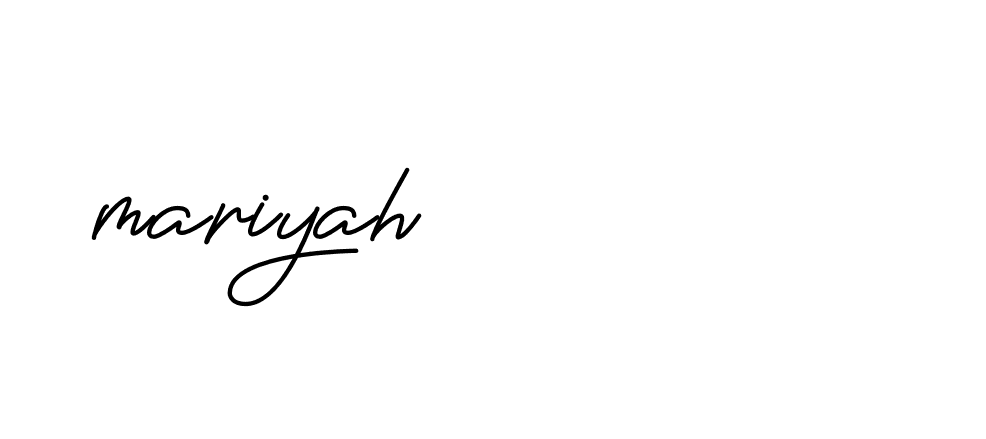 Signature of mariyah-