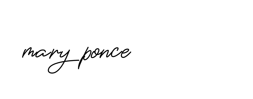 Signature of mary-ponce