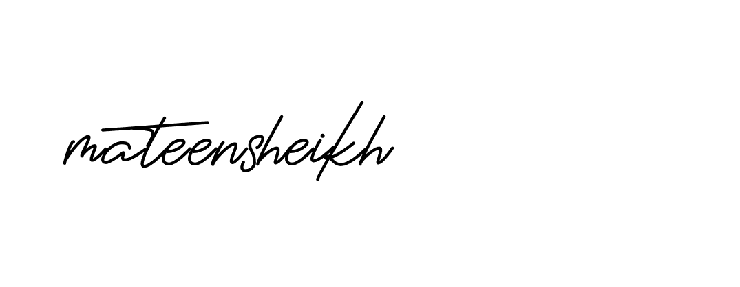 Signature of mateensheikh