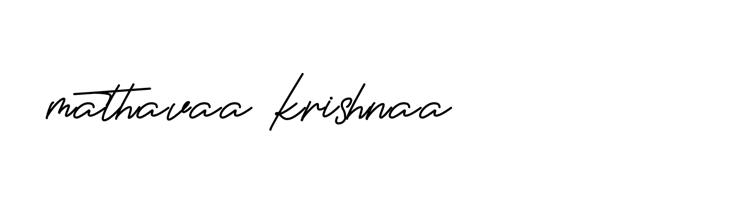 Signature of mathavaa-krishnaa-