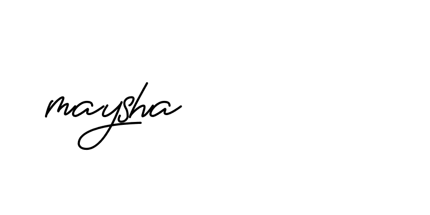 Signature of maysha