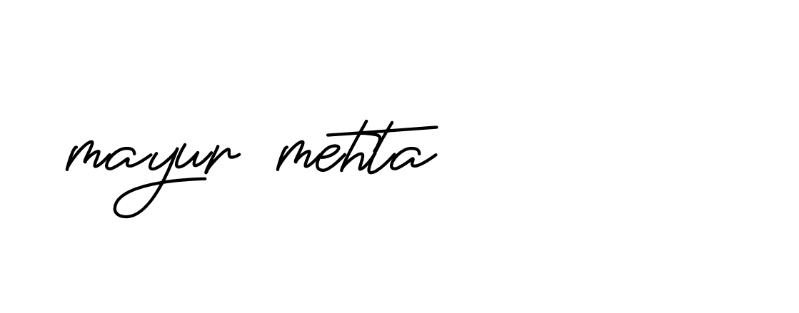 Signature of mayur-mehta