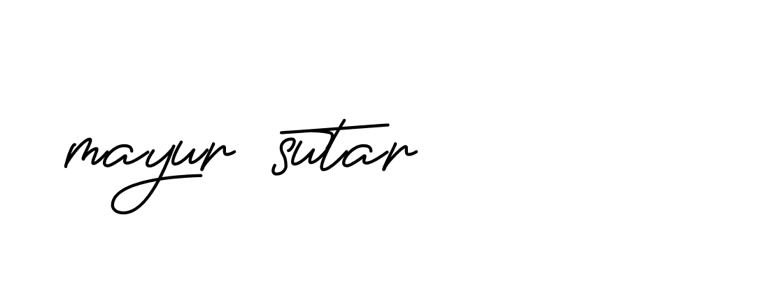 Signature of mayur-sutar