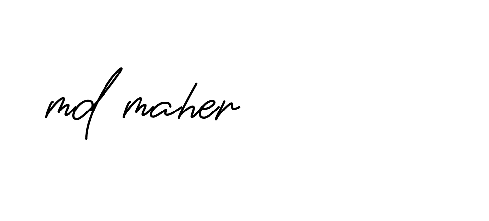 Signature of md-maher