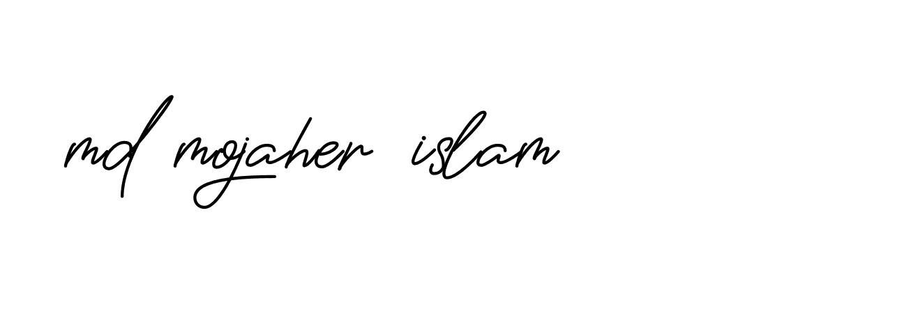 Signature of md-mojaher-islam